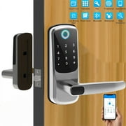 Smart Door Lock,Smonet Fingerprint Keyless Entry Locks with Touchscreen Keypad,, Biometric Front Door Lock, Handle Reversible, Auto Lock,Free App,IC Card