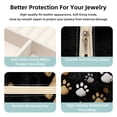 thumbnail image 3 of Dog Paw Print Decorative Square Travel Portable Jewelry Display Box - Earring Organizer, Necklace and Bracelet Storage Case for Girls and Women, 3 of 6