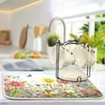 thumbnail image 5 of Wildflowers Dish Drying Mat, Absorbent Microfiber Pad Protector For Kitchen Counter Top Mat Dish Drainboard 16x18in, 5 of 7
