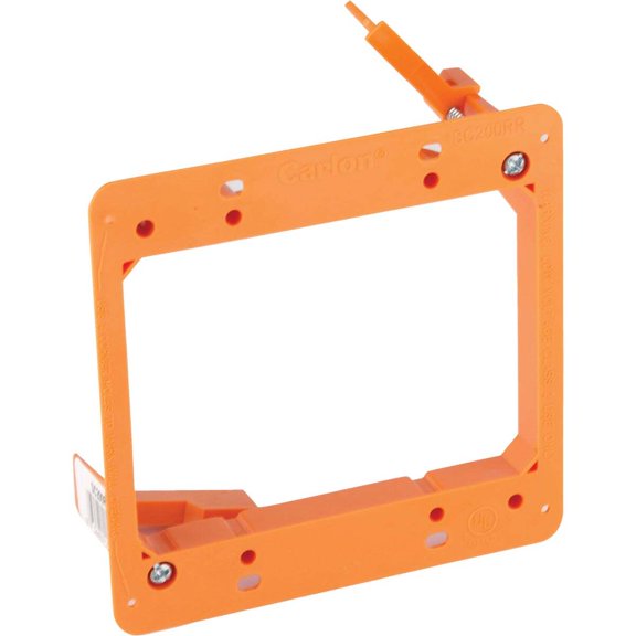 Thomas & Betts Low Voltage Old Work Electrical Box SC200RR - 2 Gang - Orange, PVC