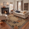 thumbnail image 4 of GENIMO 2'x3' Halloween Doormat, Washable Non Slip Soft Farmhouse Pumpkin Outdoor Door Mat for Front Door Covered Porch Patio Entryway, Rustic Sepia, 4 of 6
