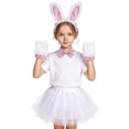 thumbnail image 3 of CAIXIA Easter Dresses For Girls Bunny Dress Up Outfits Set Kids Rabbit Girls Headbands Tutu Dress For Girls, 3 of 4
