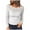 White-02, variant on Perfectbot Womens Lace Mesh Tops Sheer Long Sleeve Off Shoulder Shirt Fashion Casual Floral Blouse