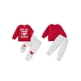 thumbnail image 2 of BemeyourBBs Toddler Baby Boys Girls Valentines Day Outfit Spring Fall Winter Clothes Mommy is My Valentine Letters Printed Long Sleeve Pullover Sweatshirt Jogger Pants Set Sweatsuit, 2 of 9