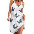thumbnail image 1 of Vestido de verano para mujer, estampado, sin mangas, con cuello, sexy, informal, fluido, para la playa OAVQHLG3B Store  lin121212, 1 of 4