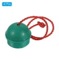 thumbnail image 3 of Unique Bargains Rubber Cue Chalk Holder Billiard Pool Cue Tips Chalks Case with Cord, Green 6 Pack, 3 of 5