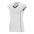 thumbnail image 2 of Augusta M Girls Blash Jersey White/Black 1219, 2 of 3