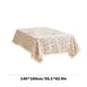 thumbnail image 3 of Fiudx Ofertas y liquidaciones Mantel rectangular de tela de lino, lavable, resistente a las arrugas, para picnic, cenas en interiores y exteriores, 3 of 7