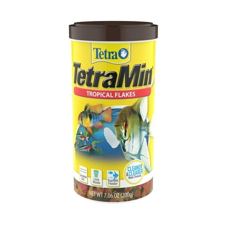 Tetra TetraMin Balanced Diet Tropical Fish Flakes, 7.0-oz.