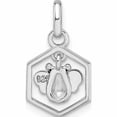 thumbnail image 4 of Sterling Silver Rhodium-Plated Enameled Dangle Bee In Hive Pendant (18.12 X 11.55) Made Thailand -Jewelry By Sweet Pea, 4 of 7