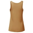 thumbnail image 3 of A2Y Women's Basic Solid Loose Fit Flowy Scoop Neck Racer Back Tank Top Honey Mustard M, 3 of 6