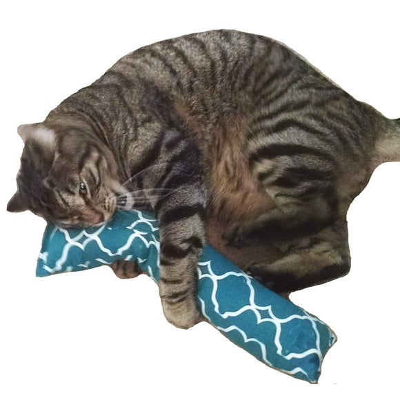 West Coast Pet Products 15" Catnip Cat Kicker Toy with Refillable Catnip Pocket (Green) (Kickers Filled with 1 oz Premium Canadian Catnip)