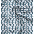 thumbnail image 1 of Soimoi Blue polyester Crepe Fabric Hen Bird Print Sewing Fabric Yard 42 Inch Wide, 1 of 6