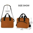 thumbnail image 4 of joogoo Brown Insulated Lunch Bags Reusable Cooler Box with Shoulder Strap, 4 of 6