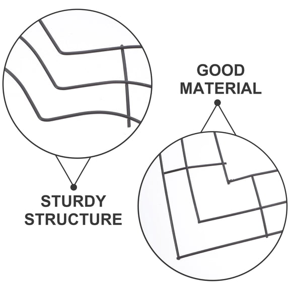 FENGGUIQU 2-Pack -Shaped Wire Wreath Frames for Wedding, Party Decorations, Crafts and Floral Arrangements