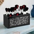 thumbnail image 1 of Organizador de brochas de maquillaje SHYFOY, cristal negro, 6 ranuras, 1 of 8