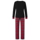 thumbnail image 4 of Pijamas navideños familiares a juego, pelele para bebé/ropa para perro/camisetas con estampado de ciervo y pantalones a cuadros., 4 of 10