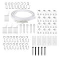 thumbnail image 1 of Flexible Ceiling Curtain Track Set Durable Slide Quietly Rollers Hooks Accessory Bendable for Bay Window Bathroom RV Curtains Backdrops RV , 300cm, 1 of 8