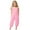 Pink, variant on Zanarzt Overalls for Girls Girls' Sleeveless Jumpsuit Spaghetti Strap Pants Long Pants with Pockets Light Blue,7-8 Years
