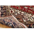 thumbnail image 4 of Umbria Rust/Navy Hand Made Wool Area Rug, 4 of 5