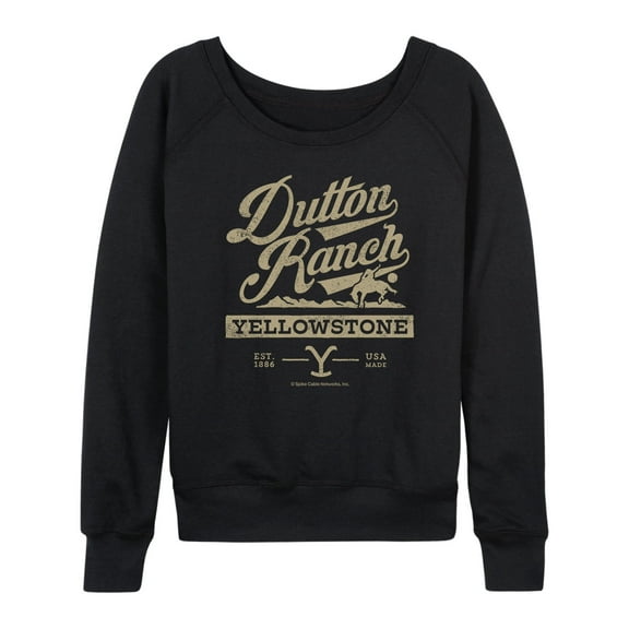 Yellowstone - Dutton Ranch Wild Angry - Women's Lightweight French Terry Long Sleeve Shirt