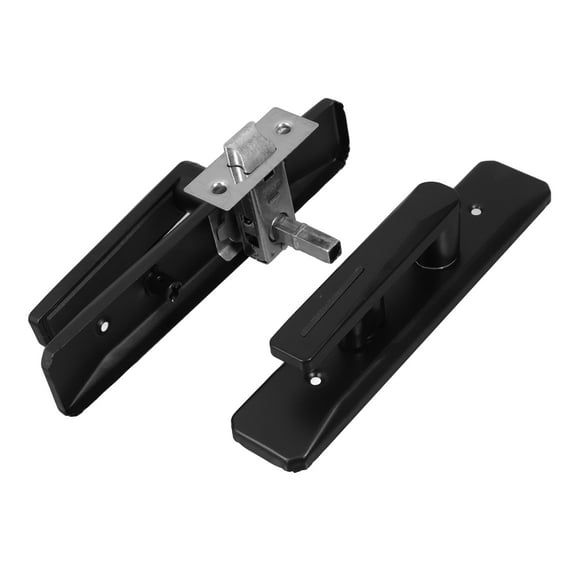 Hemoton Interior Privacy Door Handle with Lock Door Lever For Bathroom and Bedroom Privacy Door Lever with Lock Reversible Interior Door Knob Black