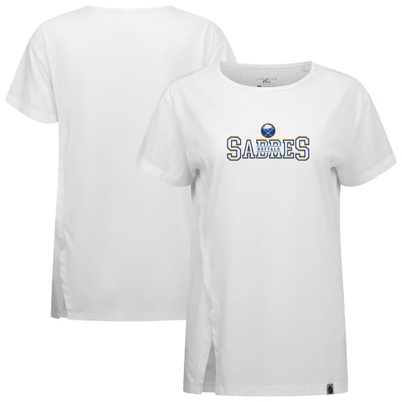 Women's Levelwear White Buffalo Sabres Influx Journey T-Shirt