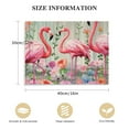 thumbnail image 2 of PIKWEEK Pink Flamingo Bathroom Wall Art Farm Flamingo Bathroom Pictures Wall Decor Motivational Quotes Canvas Painting Rustic Country Framed Artwork for Bathroom Office Bedroom, 2 of 5