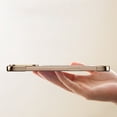 thumbnail image 2 of Frameless for iPhone 16 Pro Max Case, Compatible with Magsafe, Minimalist Shockproof Phone Shells, Magnetic Aluminum Metal Leather Case, Scratch Resistant Protective Case with Stand, Silver, 2 of 10