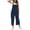 Womens Jumsuits Pants Dark Blue, variant on Plus Size Jumpsuit for Women Cotton Linen Wide Leg Overalls Loose Casual Baggy Solid Cute Rompers Capris Pants with Pockets