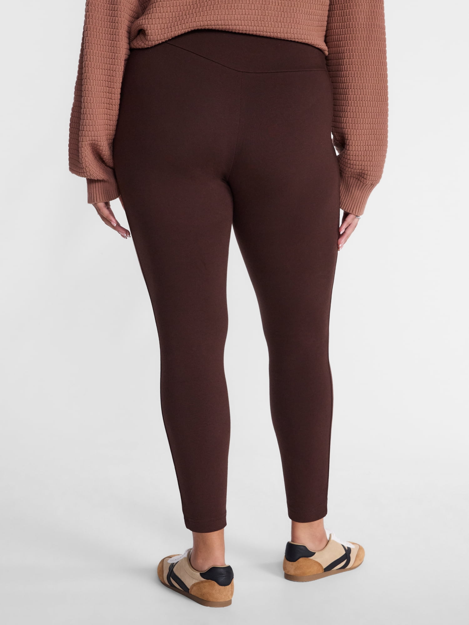 Terra & Sky Women's Plus High Waist Full Length Leggings, Sizes 0X-5X