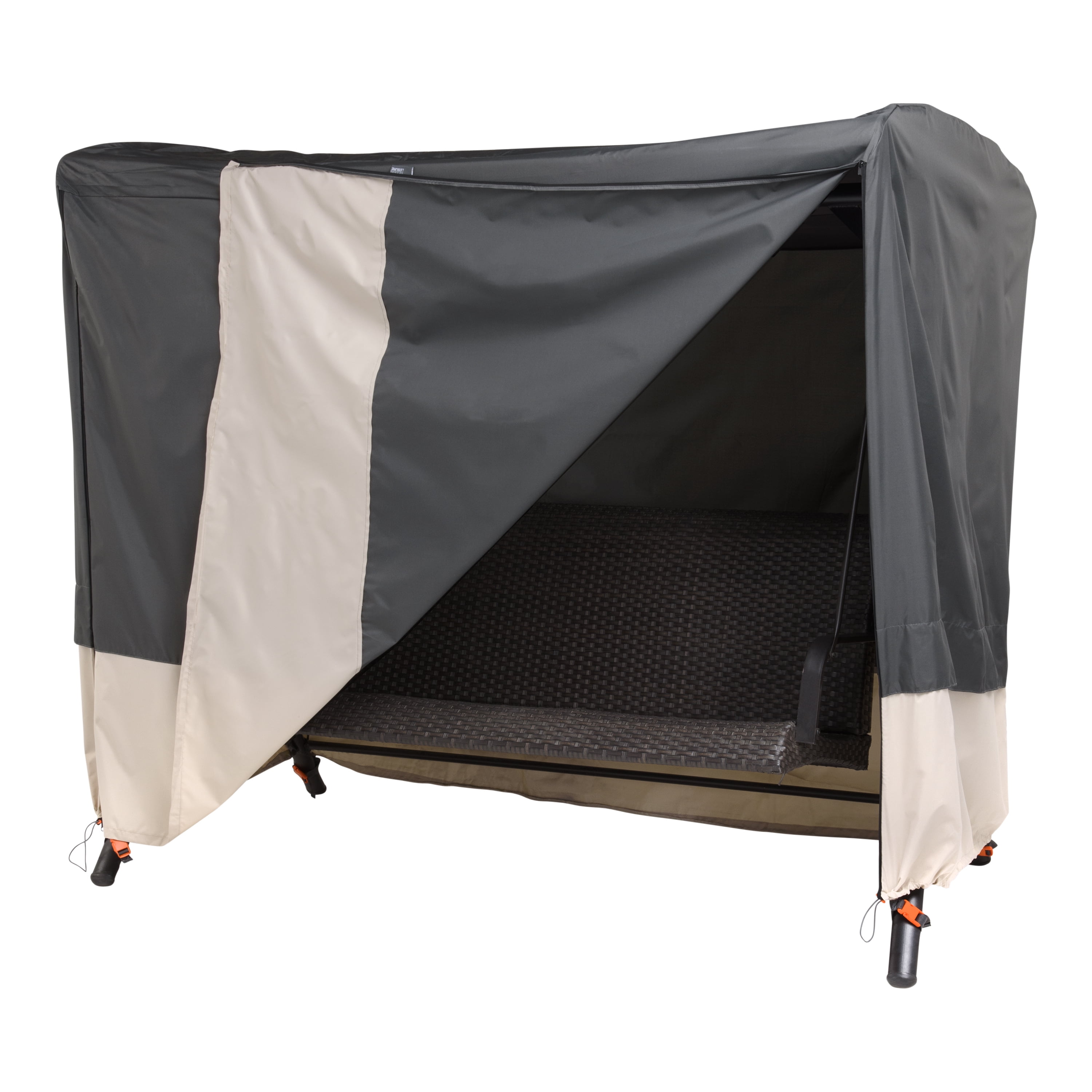 Modern Leisure Renaissance Patio Swing Cover, 81"L x 52"W x 70"H, Gray