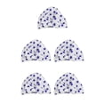 thumbnail image 3 of Moyic Gorros de baño para el cabello con estampado de flores, cubierta de lazo elástico impermeable, turbante de baño, sombrero corto Type2 NO2, 3 of 6