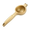thumbnail image 1 of Exprimidor de limón con diseño de ranura roscada, exprimidor manual de frutas con agarre ergonómico para una limpieza rápida en su cocina, restaurante, fiesta (oro elegante), 1 of 6