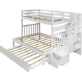 thumbnail image 5 of Stairway Bunk Beds Twin Over Twin/Full with 4 Drawers in The Steps and Twin Size Trundle, 5 of 7