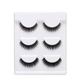 thumbnail image 3 of 3 Pairs Fiber Eyelash Handmade Winged Eyelashes Makeup Natural Long Thick False Eyelashes, 3 of 5