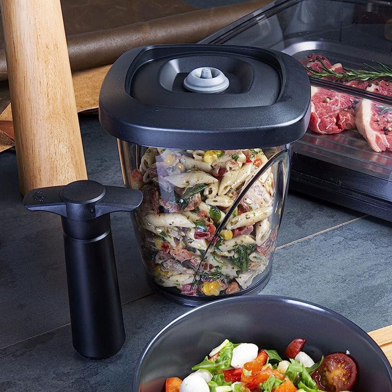 Boîte de conservation sous vide Tomorrow's Kitchen pour café et Marinade de 44 oz