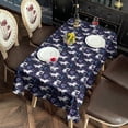thumbnail image 2 of Dark Blue Unicorn Moon Pattern Rectangle Tablecloth 60"x120",Waterproof Polyester Rectangle Table Cloth, Wipeable Spillproof Polyester Tablecloth for Dining, Camping, Indoor and Outdoor, 2 of 6