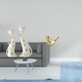 thumbnail image 2 of Figura de gato,Esculturas de gatos de pareja,figura decorativa de gato,Esculturas de parejas de gatos graciosos,estatuas de gatos pulidas,Figura de pájaro,Figura de pájaro dorado,decoración, 2 of 8