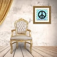 thumbnail image 3 of Greene, Taylor 26x26 Gold Ornate Wood Framed with Double Matting Museum Art Print Titled - CHEVRON PEACE 2, 3 of 4