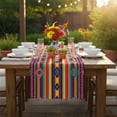 thumbnail image 7 of Yvsxxv Mexican Style Linen Table Runners Mexican Fiesta Party Colorful Striped Table Runners Kitchen Dining Table Decor, 7 of 7
