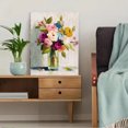 thumbnail image 5 of Vibrant Floral Bouquet Oil Painting Canvas Print Wall Art for Living Room Office Hallway, 5 of 8