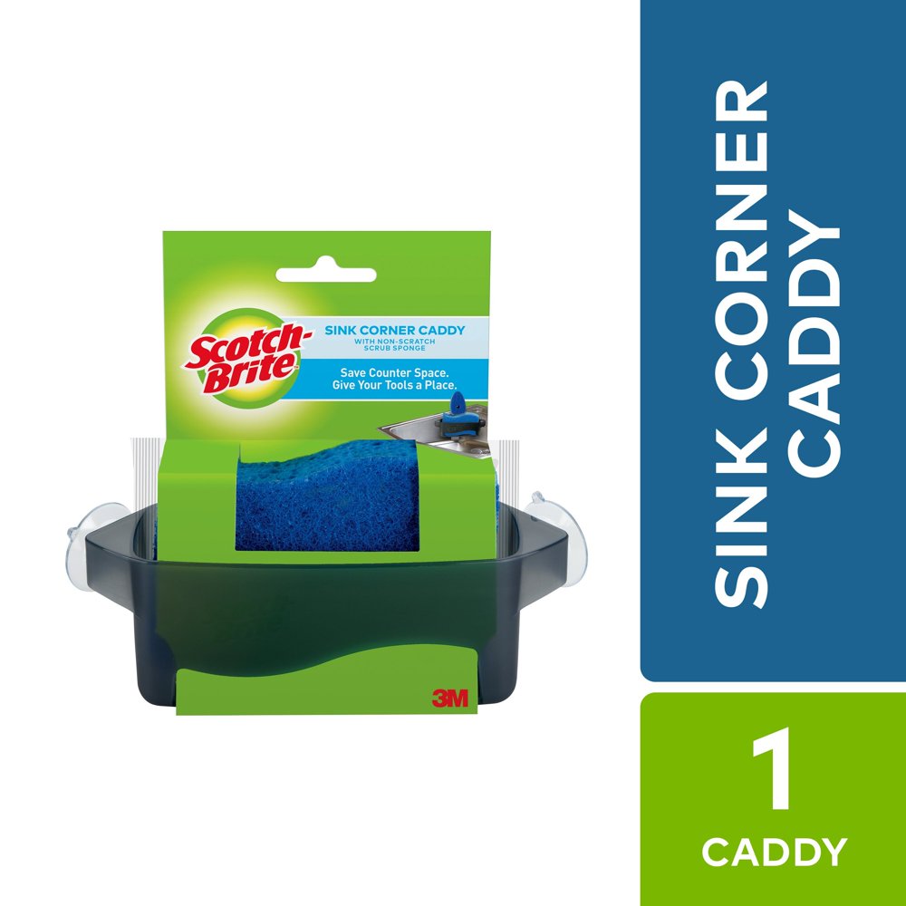 ScotchBrite Sink Caddy feat. NonScratch Scrub Sponge, 1 Total