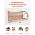 thumbnail image 3 of Jaula para hámster VEVOR, de madera, 270°, para ver, 40 x 20 x 20 cm, 3 of 9