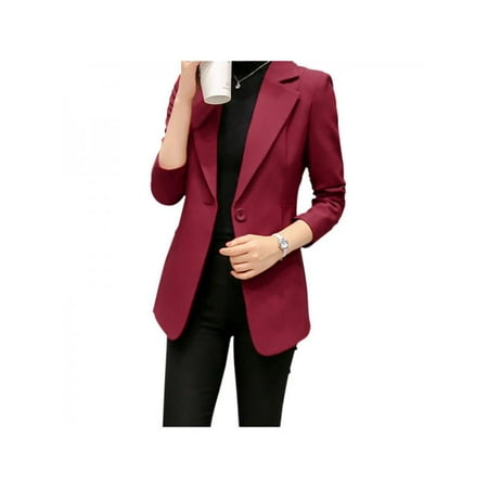 Lavaport Company Womens Casual Work Office Blazer Jacket with One