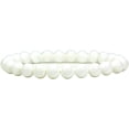thumbnail image 1 of Natural Tridacna shell Gemstone 8mm Round Beads Stretch Bracelet 7" Unisex, 1 of 5