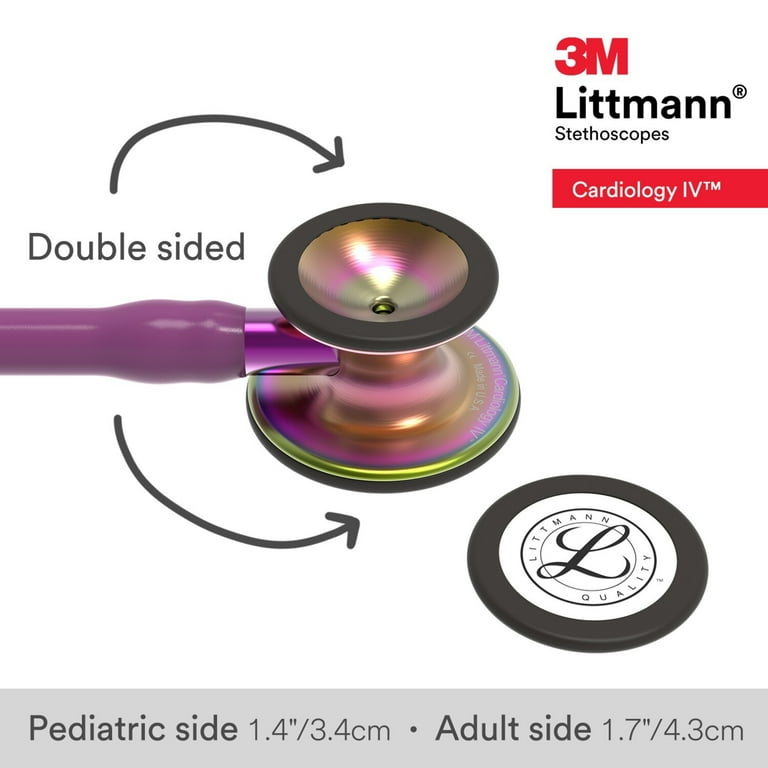 Littmann Cardiology IV Diagnostic Stethoscope, Rainbow, Plum Tube