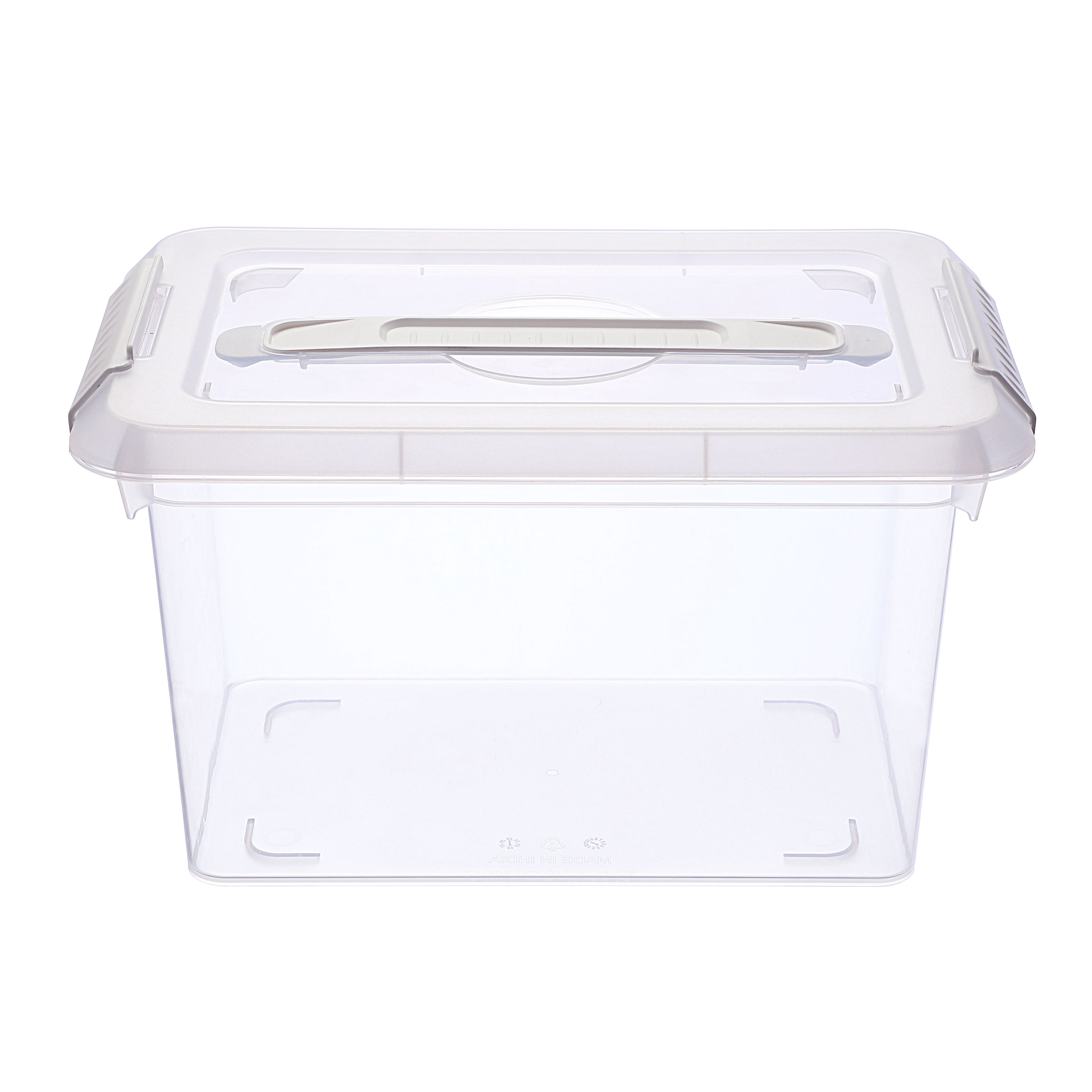 6.2 Qt. White Storage Bins with Lids by Simply Tidy – Plastic Organizer Containers for Crafts - Office & Home Storage - 6 Pack