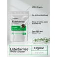 thumbnail image 2 of Whole Dried Organic Elderberries | 1 lb bulk bag | by Horbaach, 2 of 6