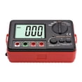 thumbnail image 4 of Digital Digital Insulation Resistance Tester with LCD Backlight Display DC 250V/ 500V/ 1000V AC 750V Multifunction Insulation Resistance Meter Kit with Strap/ Protective Lid/ Cloth, 4 of 7